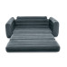 Двухместный надувной диван Intex Pull-Out Sofa с ручным насосом и подушками Черный 203х224х66 см (IP-172862)