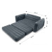 Двухместный надувной диван Intex Pull-Out Sofa с ручным насосом и подушками Черный 203х224х66 см (IP-172862)