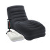 Кресло надувное лежак для дачи Intex Mega Lounge с насосом и подушками ПВХ Черное 170х86х94 см (IP-172869)
