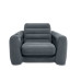 Кресло надувное лежак для дачи Intex Empaire Chaire  ПВХ Черное 224 х 117 х 66 см (IP-171859)