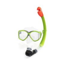 Набор для плавания подростковый Bestway маска с трубкой размер XXL Зеленый (IP-172418)