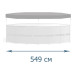 Универсальный защитный тент-чехол для круглого каркасного бассейна Intex Pool Covers 549 см (IP-167145)