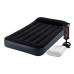 Одноместный надувной матрас с насосом и подушками Intex Pillow Rest Classic ПВХ Черный 99x191x25 см (IP-172814)