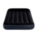 Одноместный надувной матрас с насосом и подушками Intex Pillow Rest Classic ПВХ Черный 99x191x25 см (IP-172814)