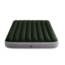 Полуторный надувной матрас для дома Intex Standart Зеленый 137x191х25 см (IP-171860)