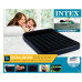 Полуторный надувной матрас для дома Intex Pillow Черный 137x191х25 см (IP-170423)
