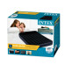Матрас надувной полуторный для дома Intex Pillow с наматрасником-чехлом двумя подушками и ручным насосом Черный (IP-172875)