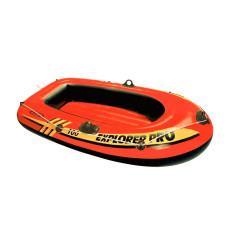 Одноместная надувная гребная лодка Intex Explorer Pro 50 Pus Оранжевая 160х94 см (IP-167406)