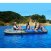Пятиместная надувная гребная лодка Intex Excursion 5 Set Pro с насосом и веслами Серая 366х168 см (IP-170806)