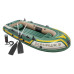 Трехместная надувная гребная лодка Intex Seahawk 3 Set Plus с насосом и веслами Зеленая 295х137 см (IP-170803)