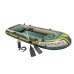 Трехместная надувная моторно-гребная лодка Intex Seahawk 4 Set Plus с насосом и веслами Зеленая 351х145 см (IP-170805)