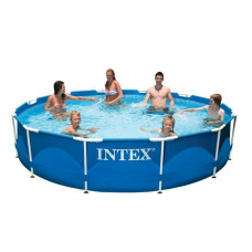 Каркасный бассейн Intex Metal Frame 6503 л 366x76 см Синий (IP-172501)