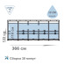 Бассейн Каркасный Bestway Steel Pro Max 10250 л 366х122 см с насосом 2006 л/ч лестницей набором и тентом Синий (IP-171132)