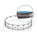 Каркасный бассейн Intex Ultra XTR Frame 19156 л 488х122 см с насосом 6000 л лестницей тентом и подстилкой Серый (IP-173049)