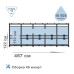 Каркасный бассейн Intex Greywood 16805 л 457x122 см с лестницей тентом и подстилкой Серый (IP-172660)