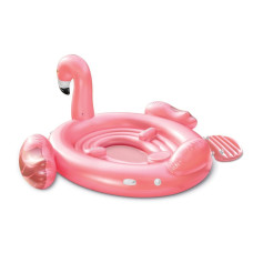 Надувной плот для катания Intex Фламинго 384х292 см винил Розовый (IP-171956)