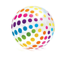 Мяч надувной пляжный Intex Джамбо 107 см винил Разноцветный (IP-168217)