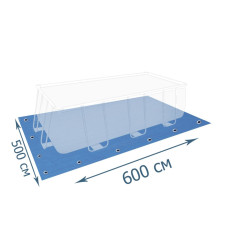 Подстилка для бассейна X-Treme 600х500 см Тарпаулин Синий (IP-167230)