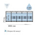 Каркасный бассейн Intex 4485 л 305x76 см ПВХ с тентом подстилкой и насосом 1250 л/ч Серый (IP-173360)