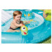 Детский надувной бассейн Intex Крокодил 160 л 201х170х84 см с шариками подстилкой и насосом Разноцветный (IP-172936)