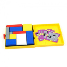 Головоломка Развивалка Блоки Мондриана 88 испытаний 44 карточек 8 x 8 Ah!Ha Mondrian Blocks Желтый (473554-RT)