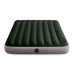 Полуторный надувной матрас для дома Intex Standart с ножным насосом ПВХ Зеленый 137x191x25 см (IP-171970)