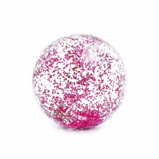 Мяч надувной пляжный Intex Розовый блеск 71 см винил Разноцветный (IP-170360)