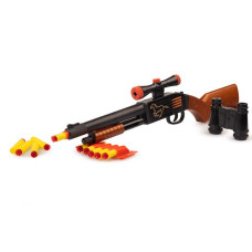 Игрушечный дробовик Golden Gun 50х10 см винтовка с шарами на присоске Разноцветный (925GG-RT)
