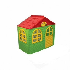 Детский игровой домик DOLONI TOYS со шторками пластиковый 128х28х87 см Разноцветный (02550/13-RT)