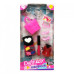 Косметика и украшения для куклы Bambi Defa 8431 P сумочка и обувь Розовый (8431-1-RT)