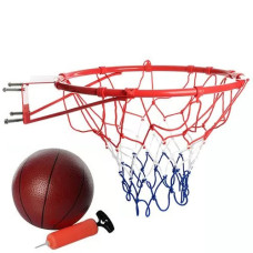 Баскетбольное кольцо 666 Sport M 2654 P с мячом и насосом, 45 см (M 2654-RT)