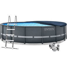 Каркасный бассейн Intex Ultra XTR, с лестницей, подстилкой и тентом, 488x122 см (IP-175956) Каркасный бассейн Intex Ultra XTR, с лестницей, подстилкой и тентом, 488x122 см (IP-175956)