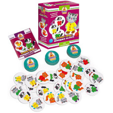 Настольная игра для детей 3 лет Vladi Toys VT8025-07 G с фишками, Скажи "Мяу!" (VT8025-07-RT)