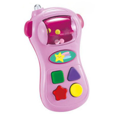 Детский мобильный телефон игрушка Abero QX-9117 P музыкальный Розовый (QX-91177E Pink-RT)