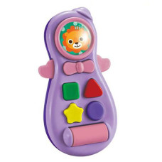 Детский мобильный телефон игрушка Abero QX-9117 V музыкальный Фиолетовый (QX-91176E Violet-RT)
