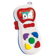 Детский мобильный телефон игрушка Abero QX-9117 W музыкальный Белый (QX-91178E White-Red-RT)