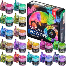 Перламутровый пигмент хамелеон Alexes HM-001, Chameleon Mica Powder, 16 цветов (HM-001-RT)