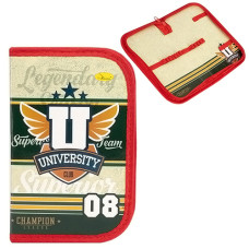 Школьный пенал для мальчика Апельсин АП-1003, University, 19х10 см (АП-1003-1-RT)