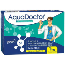 Коагулянт для бассейна AquaDoctor FL-1, осветляет воду, в картушах, 1 кг (FL-1-INT)