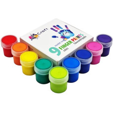 Набор пальчиковых красок Art Craft 5024-AC, 9 цветов по 20 мл (5024-AC-RT)
