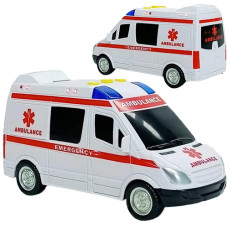 Скорая помощь машина АвтоПром 7994, со светом и звуком, 17 см (7994-RT) Скорая помощь машина АвтоПром 7994, со светом и звуком, 17 см (7994-RT)