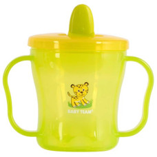 Поильник непроливайка Baby Team 5002 с ручками и твердым носиком, 180 мл (5002-RT)