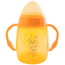 Поильник непроливайка с ручками 5004BT с силиконовым носиком, 250 мл (5004BT-RT)