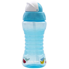 Поильник непроливайка Baby Team 5005, с силиконовой трубочкой, 300 мл (5005_блакитний-RT)