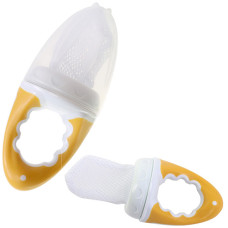 Ниблер для прикорма Baby Team 6200 Фрут Фидер, с сеточкой (6200_жовтий-RT)