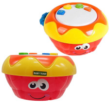 Музыкальная игрушка для малышей Baby Team 8643 барабан со светом и звуком (8643 Red-RT)