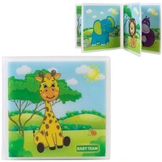 Мягкая книжка для малышей Baby Team 8742, Африка, водонепроницаемая (8742-RT)