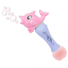 Игрушка мыльные пузыри на батарейках Bambi 001-7 P Дельфин со светом и звуком, Розовый (001-7 Pink-RT)