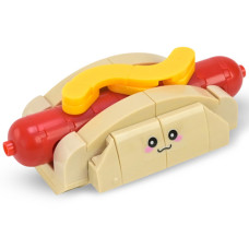 Игрушка конструктор для детей Bambi 1024A-2, Western fast food: Hot Dog Bun, 75 деталей (1024A-2-RT)