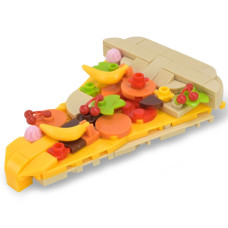 Игрушка конструктор для детей Bambi 1024A-4, Western fast food: Pizza, 79 детали (1024A-4-RT)